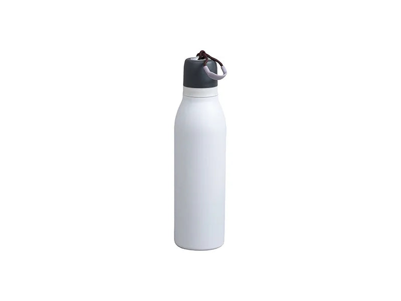 Engraving Blanks 24oz/700ml Powder Coated Stainless Steel Sports Bottle w/ Portable String