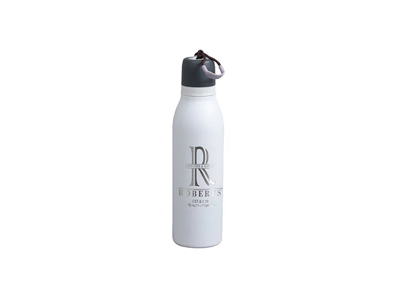 Engraving Blanks 24oz/700ml Powder Coated Stainless Steel Sports Bottle w/ Portable String