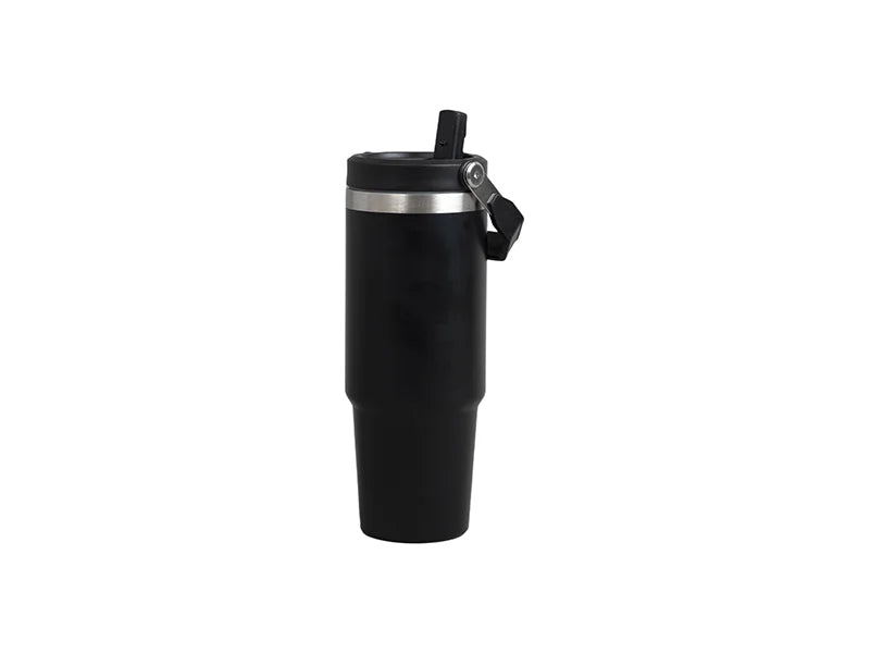 Engraving Blanks 30oz/900ml Powder Coated Stainless Steel Travel Tumbler w/ Portable Lid