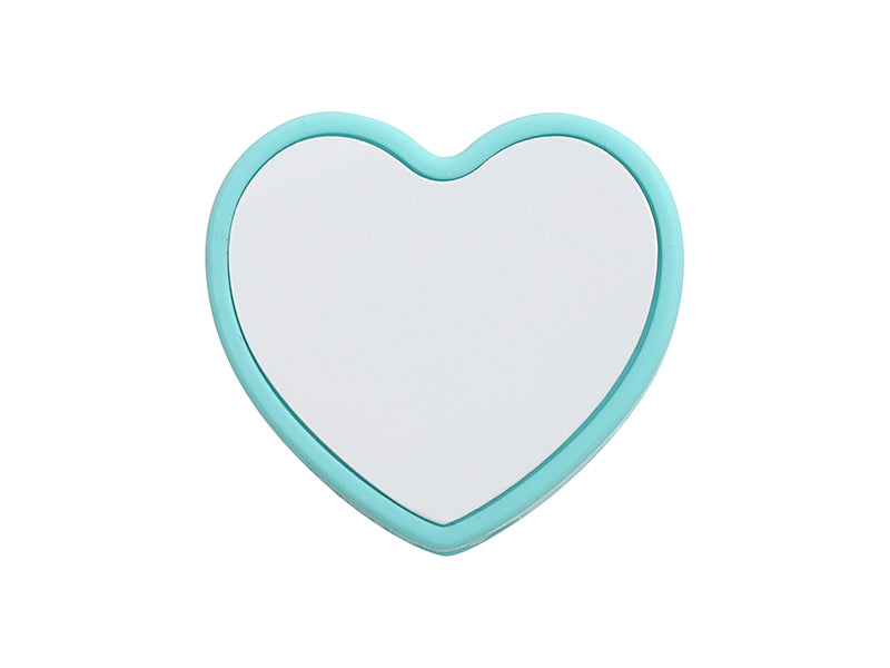 Sublimation Blanks Silicone Straw Cover w/ Insert(Green,Heart Shape)