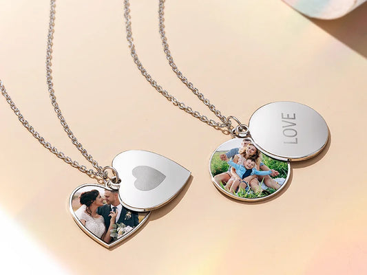Sublimation Blanks Heart Shape Family Sliding Locket
