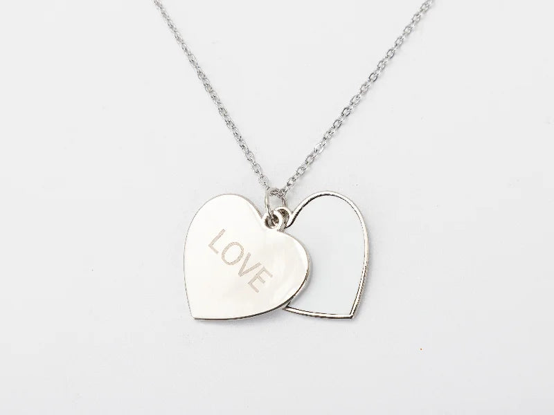 Sublimation Blanks Heart Shape Love Sliding Locket