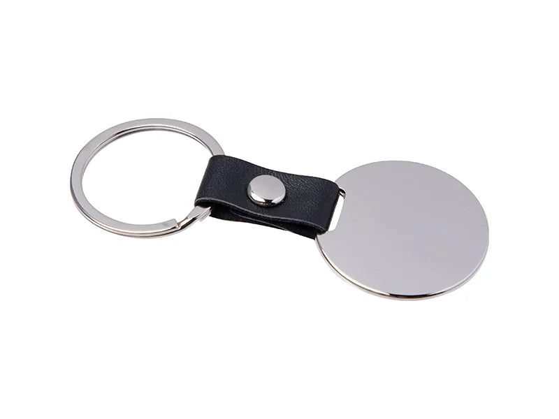 Sublimation PU Strap Key Chain (Round, φ3.5cm)