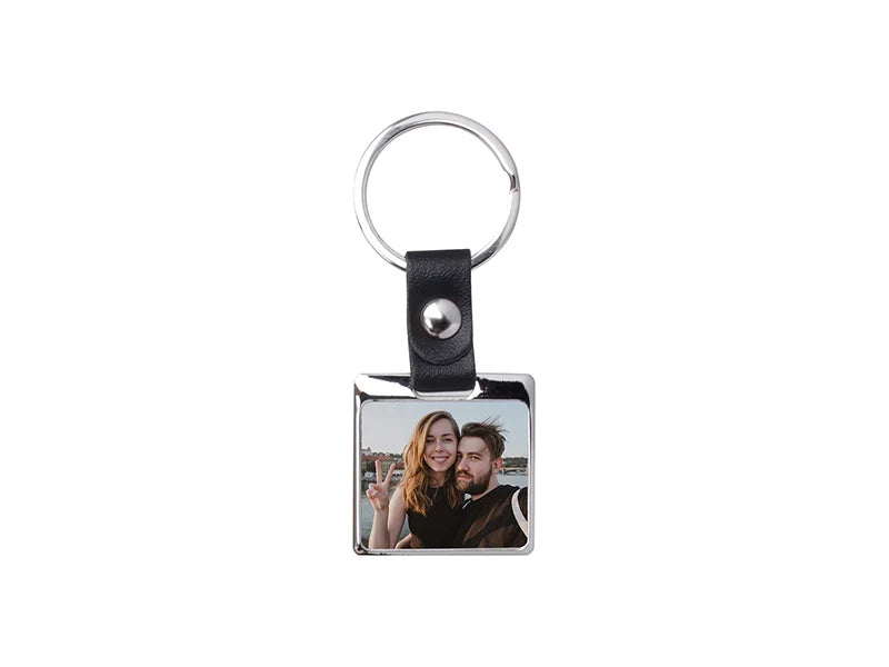Sublimation PU Strap Key Chain (Square, 3.5*6cm)