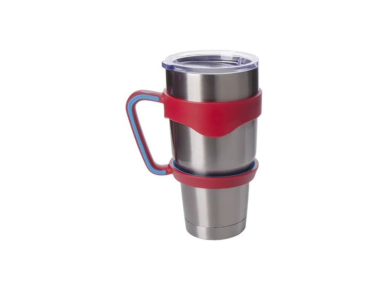 Sublimation 30oz Stainless Steel Tumbler Handle (Red/Blue/Pink/Purple/Black)