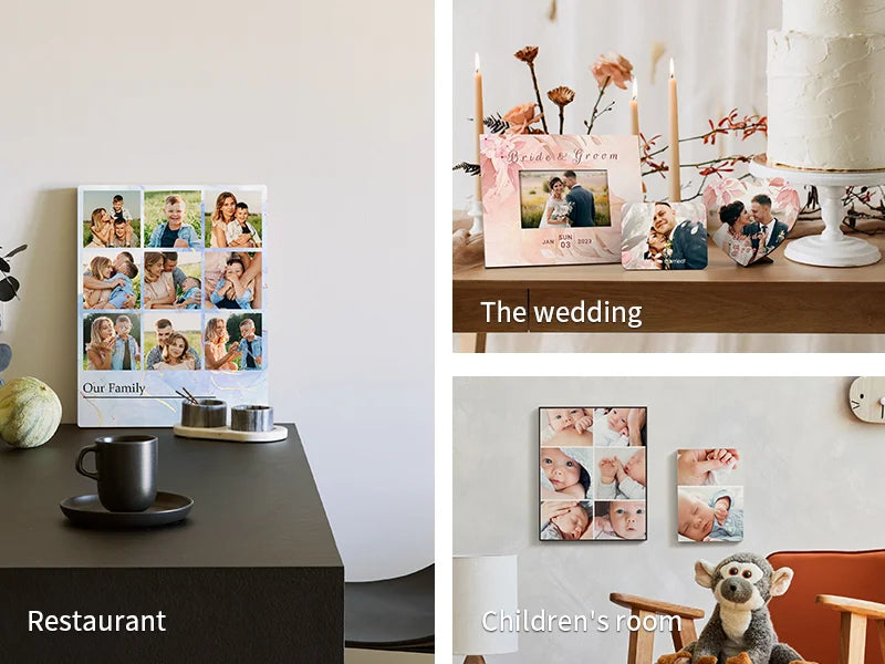 5mm Sublimation Wooden Panel with Black Kick Stand 5inch x 7inch / 127*177 mm