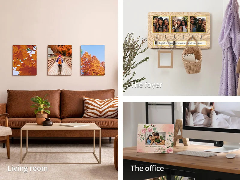 9mm Sublimation MDF Signs with 4 Hooks 5inch x 11inch / 127*280 mm