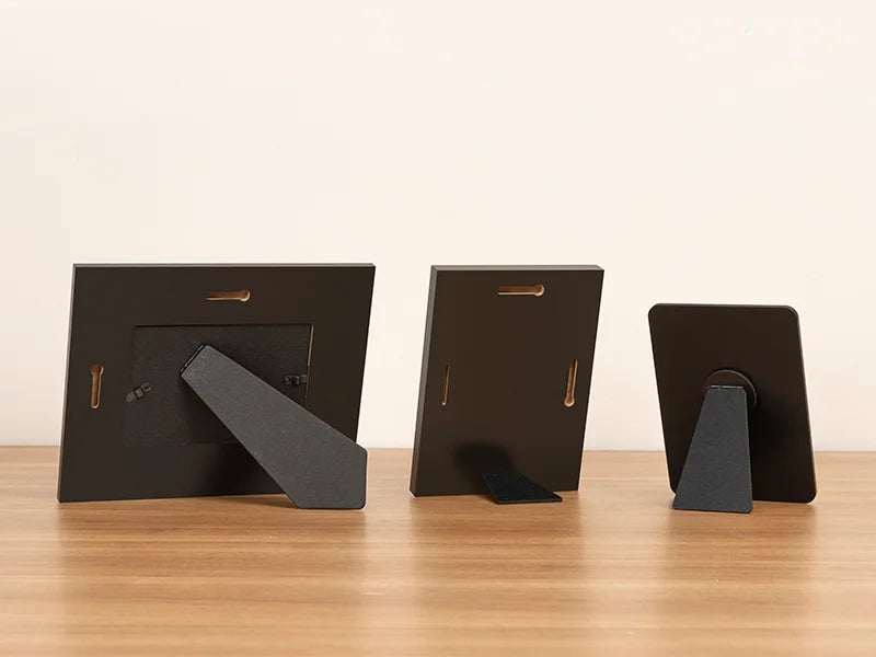 5mm Sublimation Square Wooden Panel with Black Kick Stand 6inch x 6inch / 152*152 mm