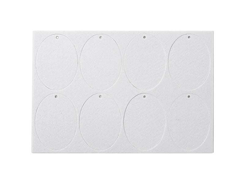 Sublimation Blanks Air Freshener (Oval, 8pcs/sheet)