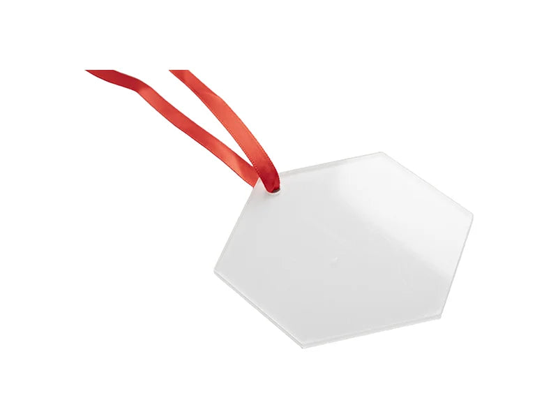 Sublimation Acrylic Ornament(Hexagon, 7.6*7.6*0.2cm)