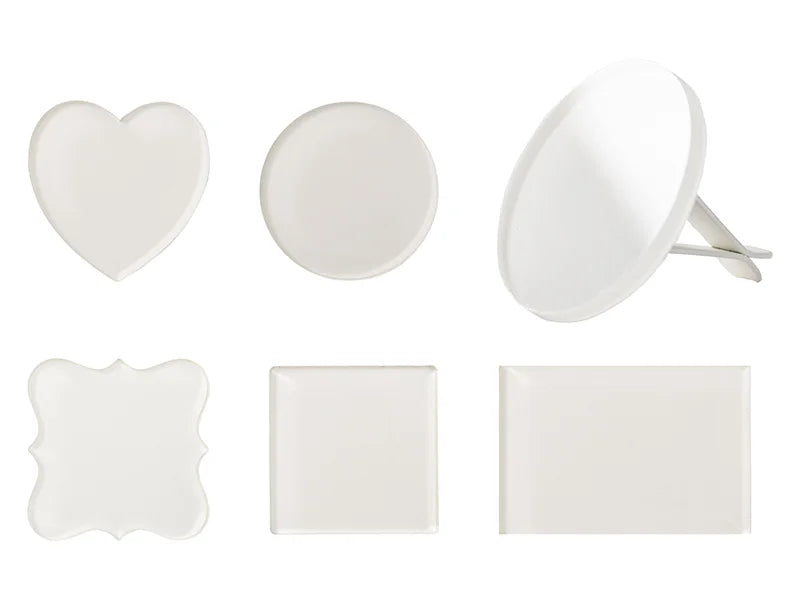 Sublimation Acrylic Car Air Freshener Holder(Heart, 5*5*4.3cm)