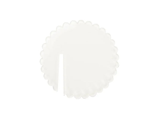 Sublimation Blanks Acrylic Drink Tags (φ5*0.4cm,Wavy Shape)