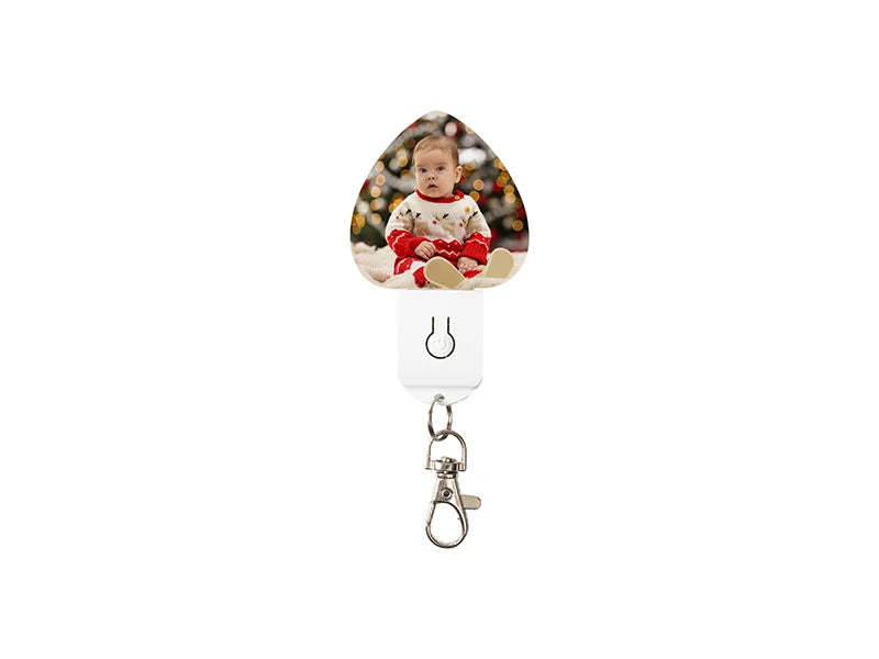 Sublimation Blanks Colorful LED Acrylic Light Up Keyring(Heart shape,7 colors)