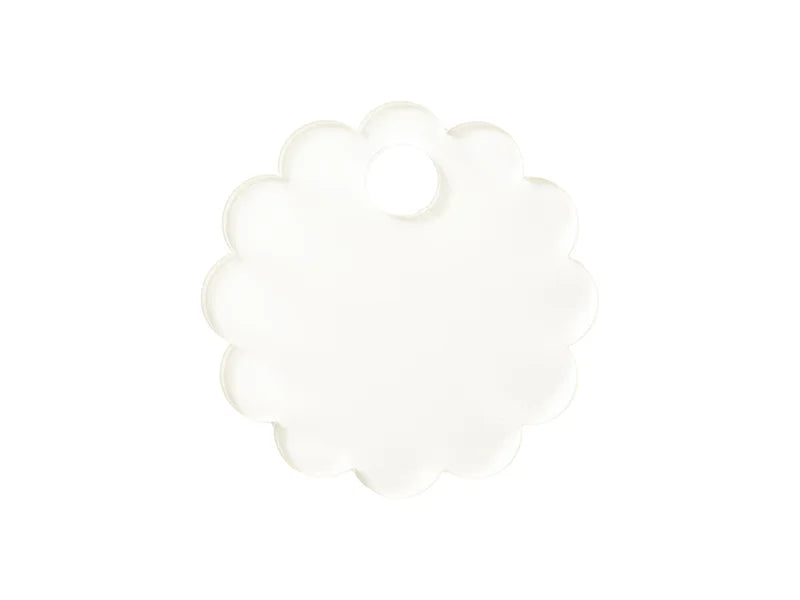 Sublimation Blanks Acrylic Name Tag (φ6.5*0.4cm,Lace RND Shape)