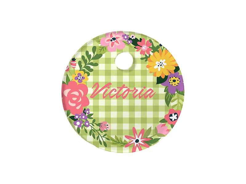 Sublimation Blanks Acrylic Name Tag (φ8*0.4cm,RND Shape)