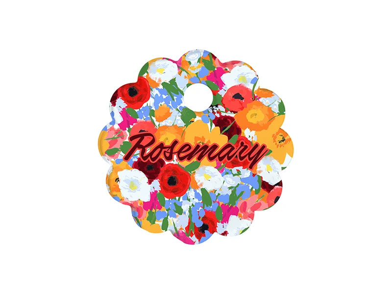 Sublimation Blanks Acrylic Name Tag (φ8*0.4cm,Lace RND Shape)