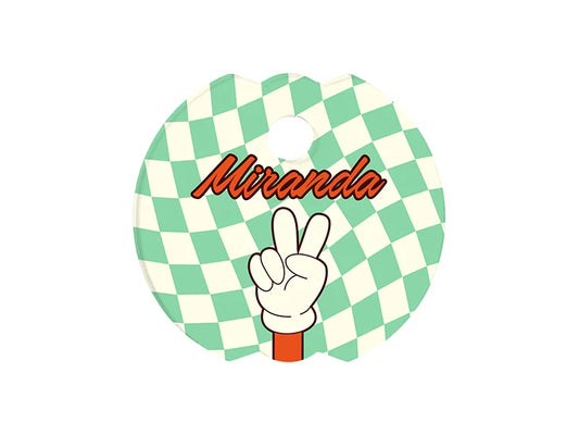 Sublimation Blanks Acrylic Name Tag (φ8*0.4cm,Bud Shape)