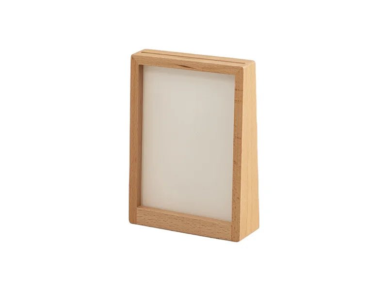 Sublimation 7inch Beech Wood Vertical Photo Frame with Acrylic Insert