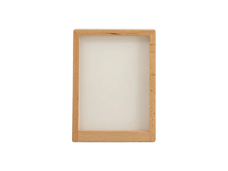 Sublimation 7inch Beech Wood Vertical Photo Frame with Acrylic Insert