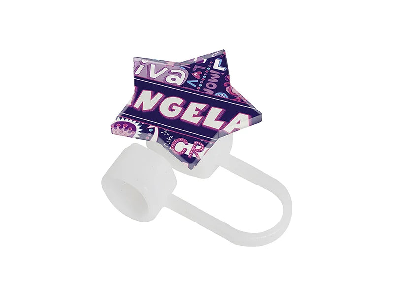 Sublimation Blank Acrylic Sticker for Straw Cover(2.8*2.9*0.2cm,Start shape)