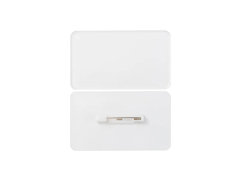 Sublimation Blanks Acrylic Name Badge(Rectangle, 7.6*4.5*0.4cm)