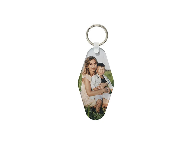 Sublimation Blanks Acrylic Motel Keyring (4.5*9cm /1.77inchx3.54inch)