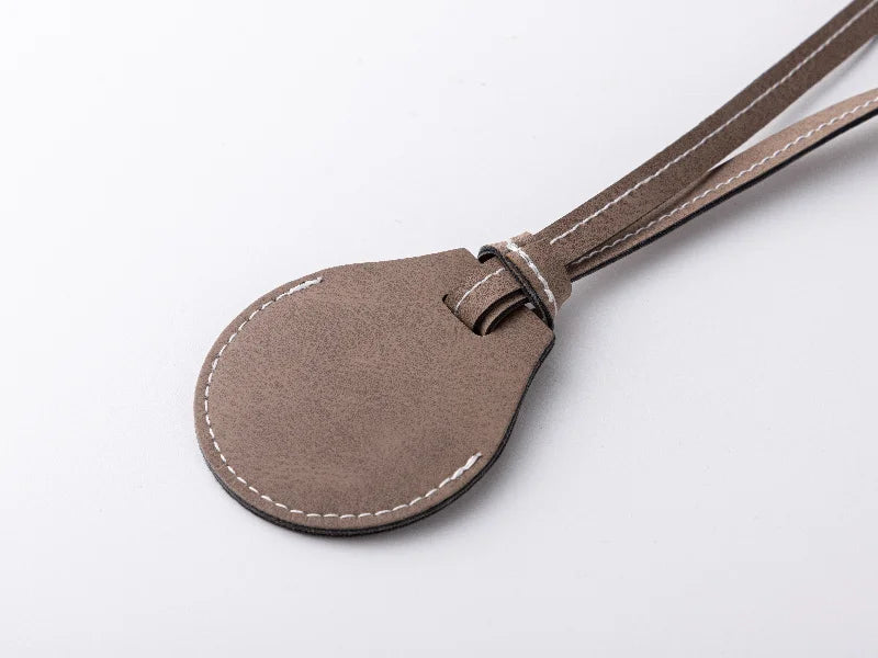 Sublimation PU AirTag Holder with Strap Bag Charm(Dark Gray)