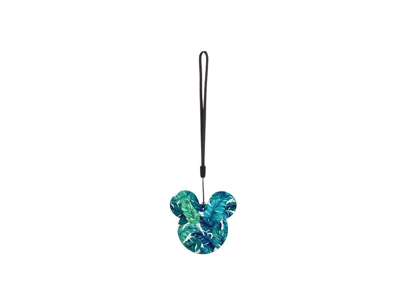 Sublimation PU AirTag Cover Pendant(Mickey Mouse, White)