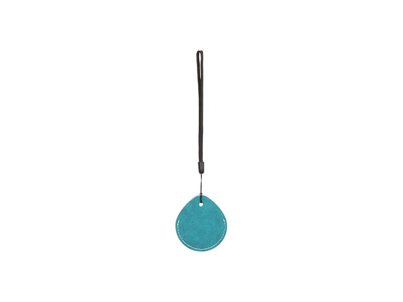 Sublimation Blanks PU AirTag Cover Pendant(Teardrop, Green)