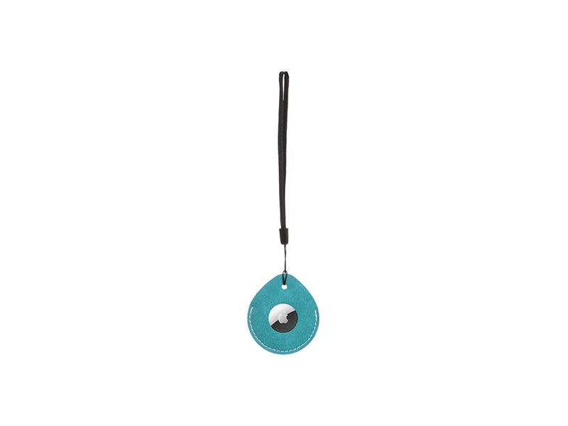 Sublimation Blanks PU AirTag Cover Pendant(Teardrop, Green)