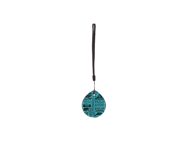 Sublimation Blanks PU AirTag Cover Pendant(Teardrop, Green)