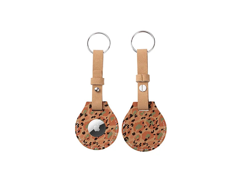 Sublimation Blanks PU AirTag Keychain Holder (Long Strap)