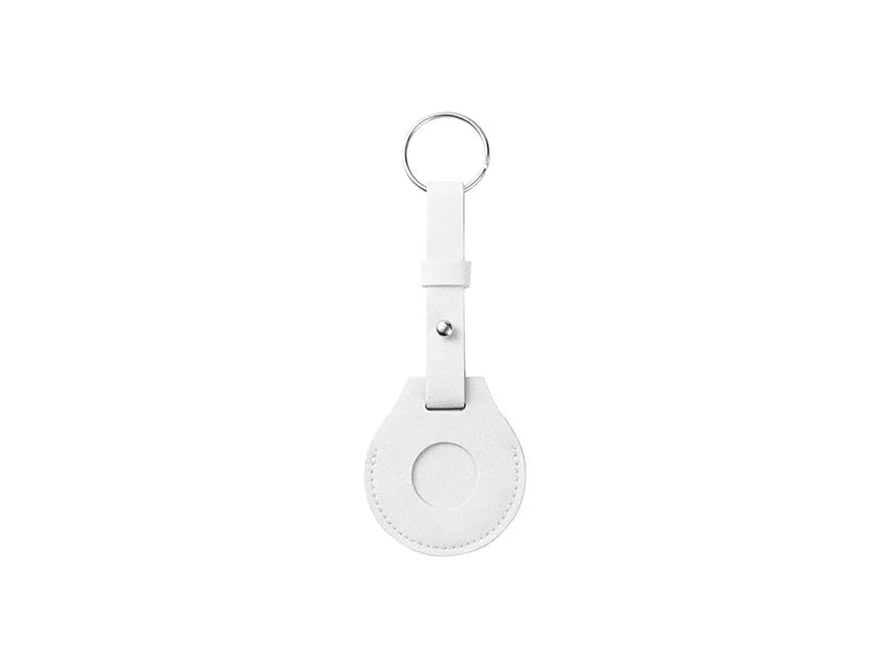 Sublimation Blanks PU AirTag Keychain Holder (Long Strap)