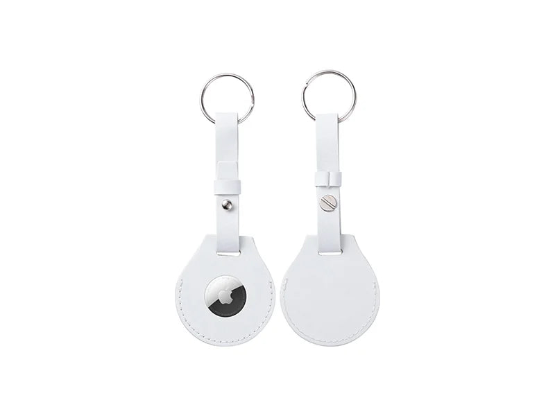 Sublimation Blanks PU AirTag Keychain Holder (Long Strap)