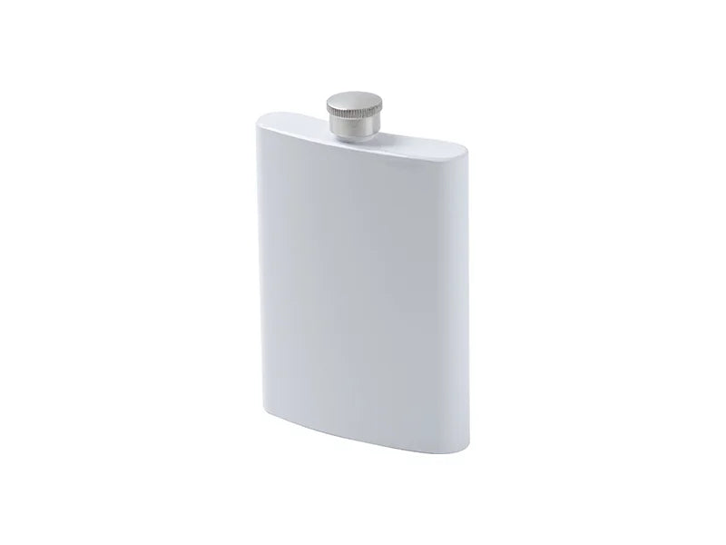 8oz White Sublimation Stainless Steel Flask
