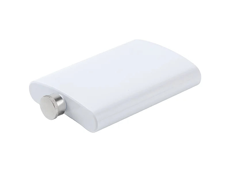 8oz White Sublimation Stainless Steel Flask