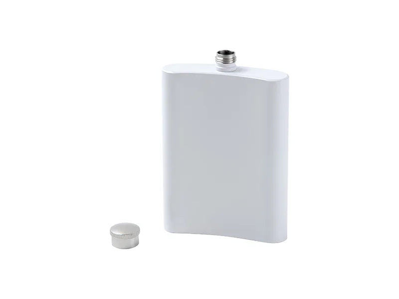 8oz White Sublimation Stainless Steel Flask