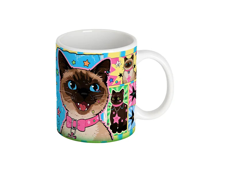 11oz/330ml Sublimation Ceramic Mug w/ Green Gradient Base
