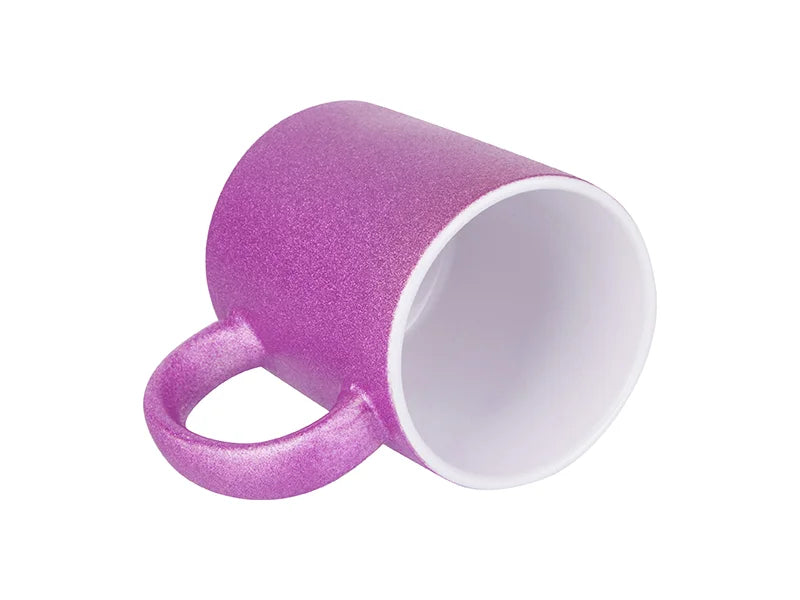 Sublimation 11oz/330ml Glitter Mug (Rose Red)