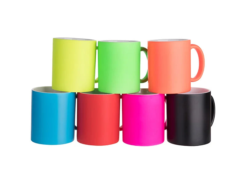 Sublimation 11oz Full Color Mug (Frosted, Red)