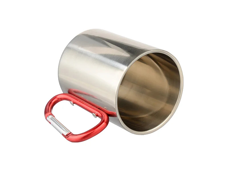 Sublimation 300ml Stainless Steel Mug w/ Carabiner Handle