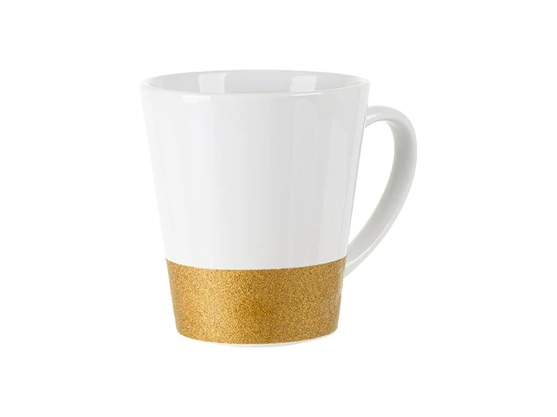 Sublimation 12oz Bottom Glitter Mug(Gold)