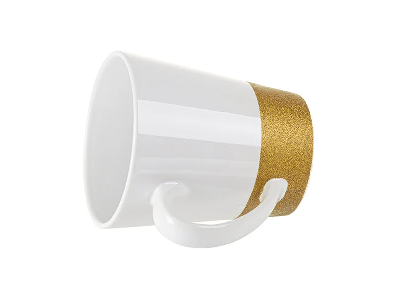 Sublimation 12oz Bottom Glitter Mug(Gold)