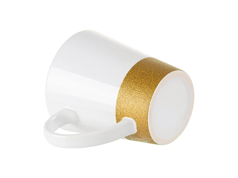 Sublimation 12oz Bottom Glitter Mug(Gold)