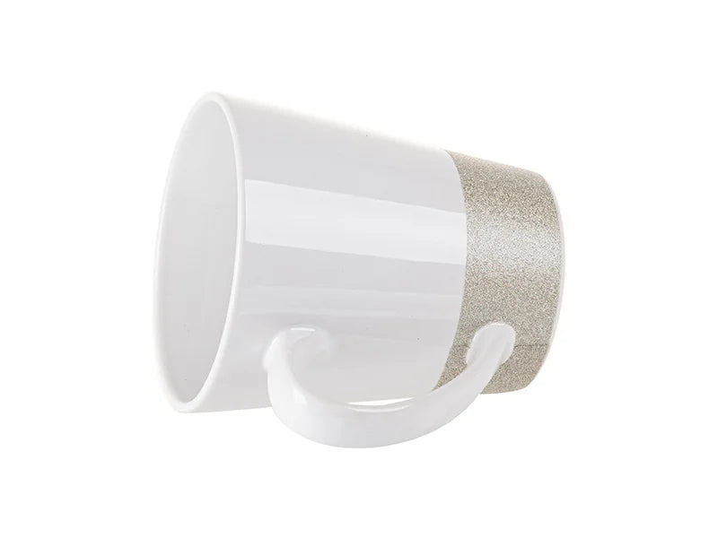 Sublimation 12oz Bottom Glitter Mug(Silver)