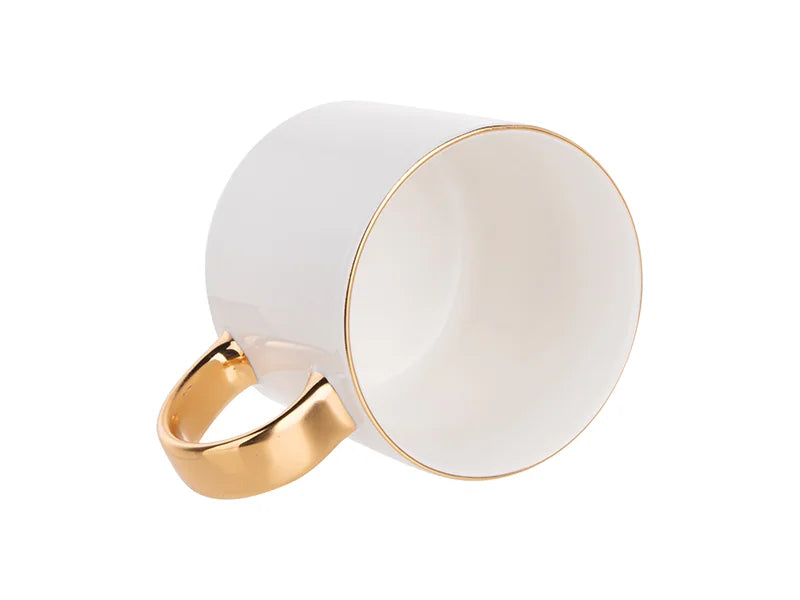 Sublimation 16oz Gold Rim/Handle Ceramic Mug