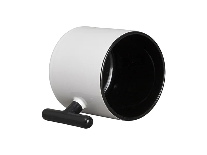 Sublimation 9oz Inner T-Handle Color Mug (Black)