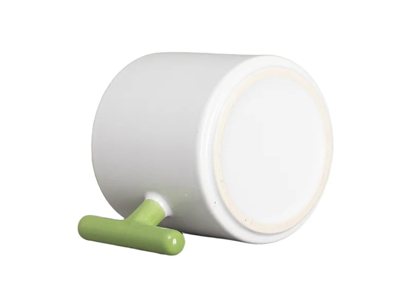 Sublimation 9oz Inner T-Handle Color Mug (Green)