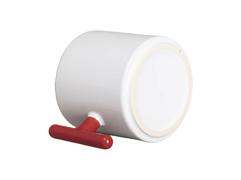 Sublimation 9oz Inner T-Handle Color Mug (Red)