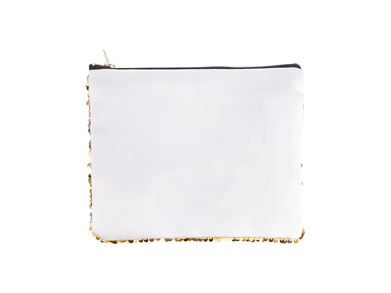 Sublimation Sequin Makeup Bag / Pencil Case (Gold/Silver, 16.5*20.5cm)